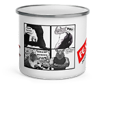 Awakening Minds Complete Comic Set Enamel 12oz Mug